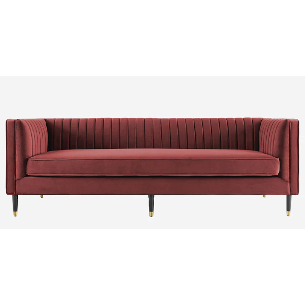 Gell Velvet 3 Seater Sofa